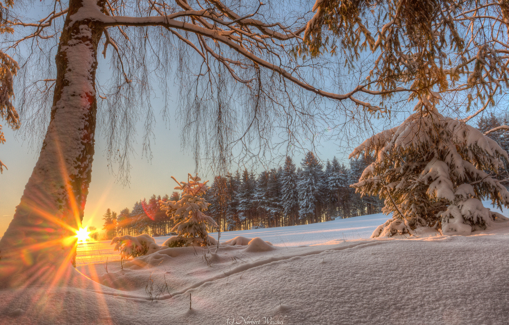 Erster Schnee im neuen Jahr