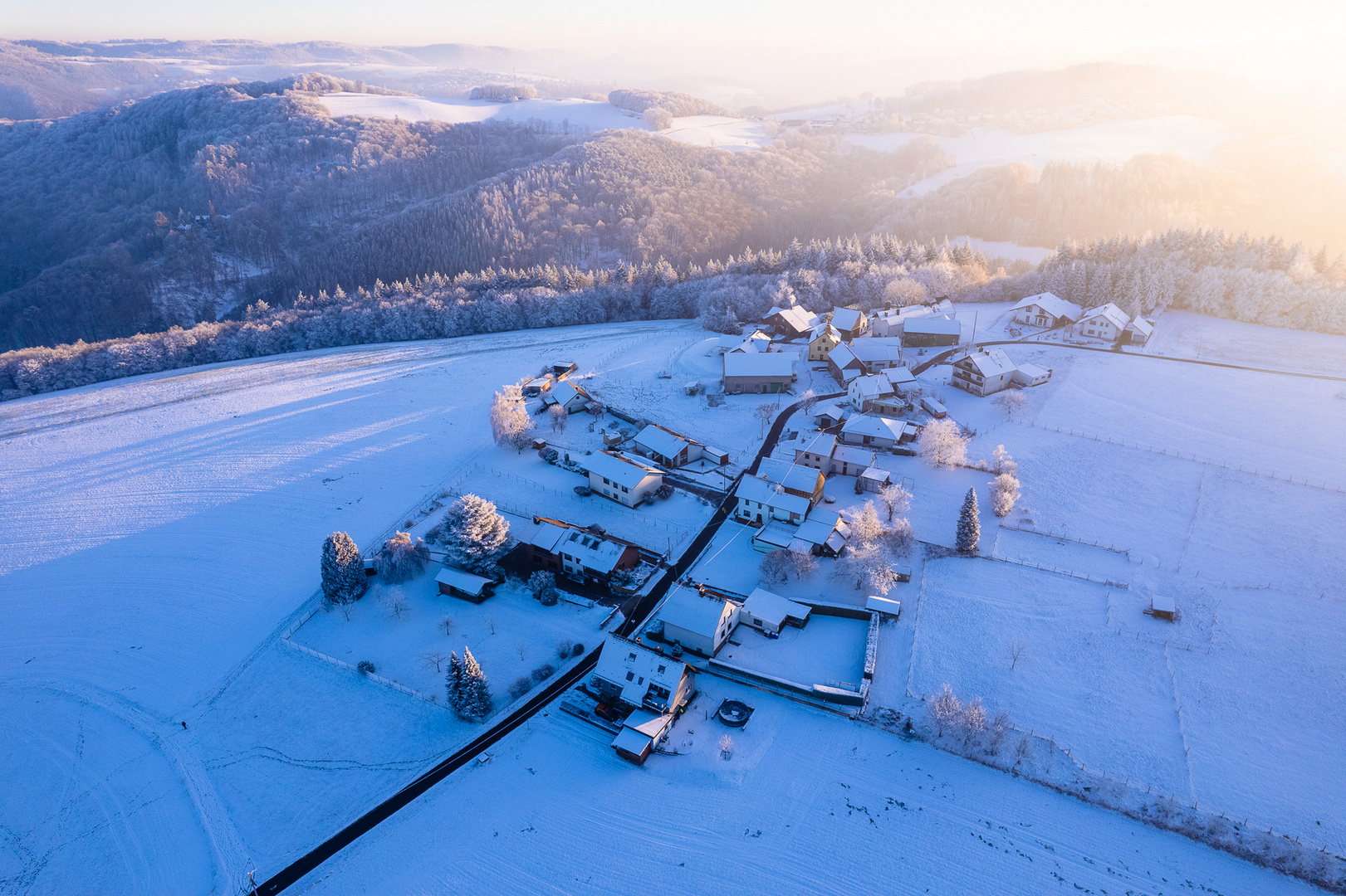 Erster Schnee im Rheinland