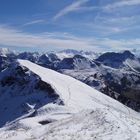 Erster Schnee in den Bergen