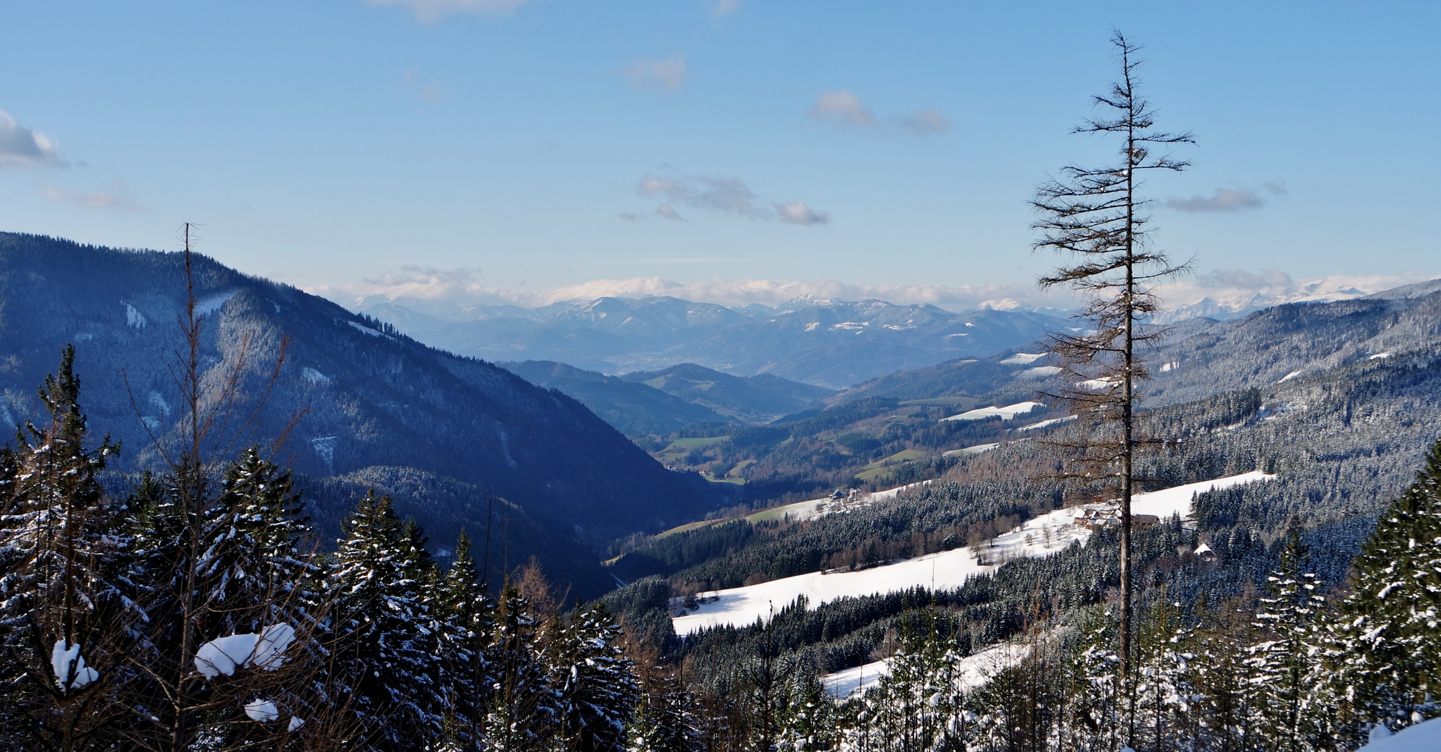 Erster Schnee in der Hochsteiermark