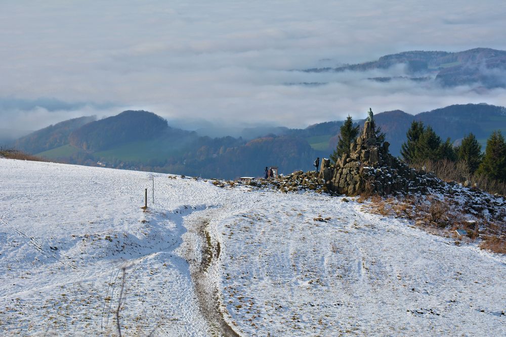 erster Schnee in der Rhön