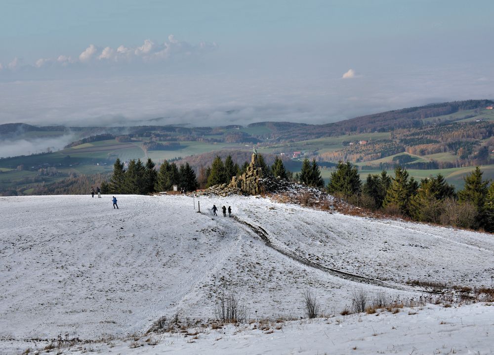 erster Schnee in der Rhön