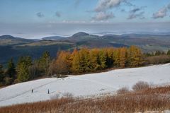 erster Schnee in der Rhön