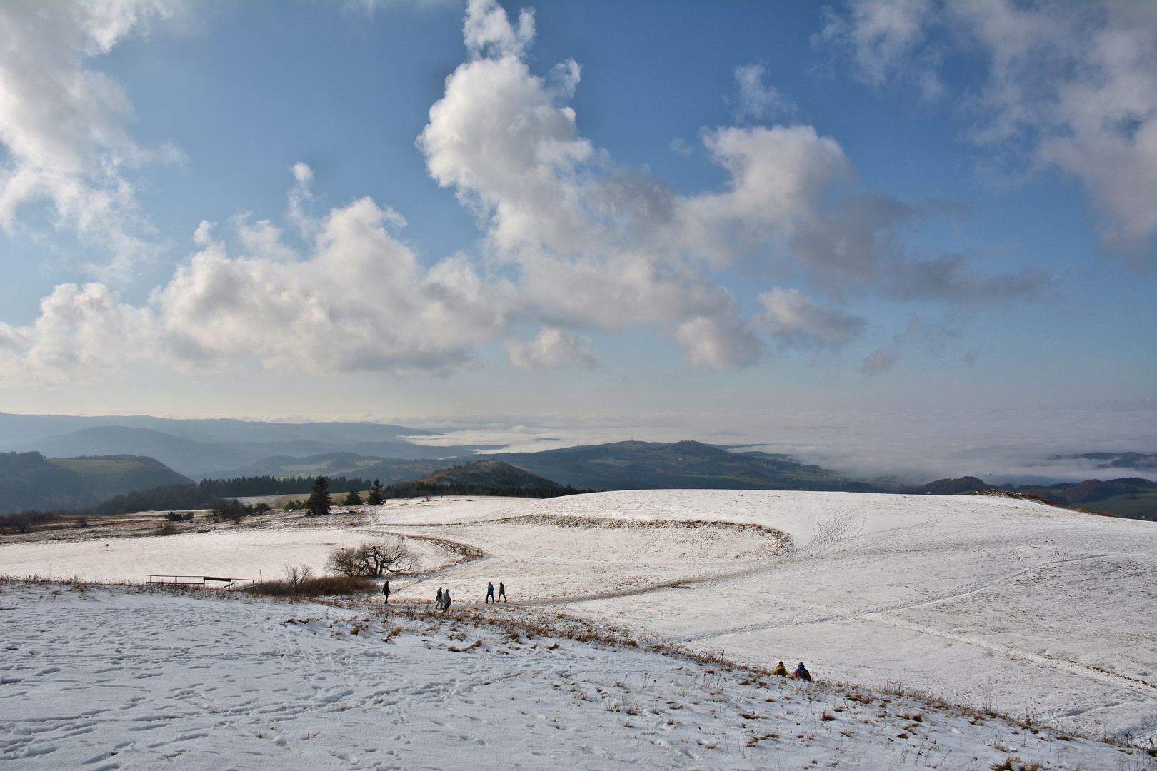 erster Schnee in der Rhön