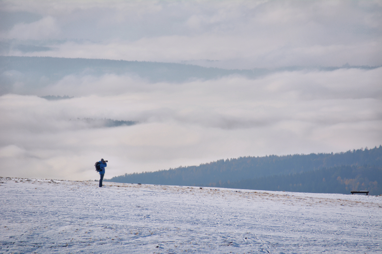 erster Schnee in der Rhön