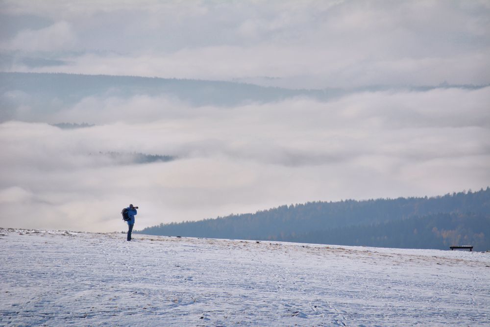 erster Schnee in der Rhön