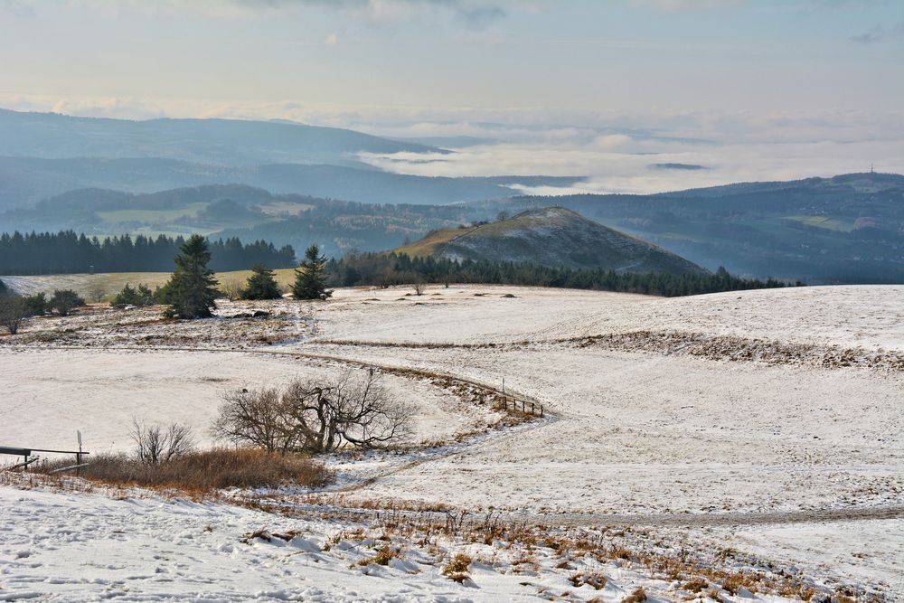 erster Schnee in der Rhön