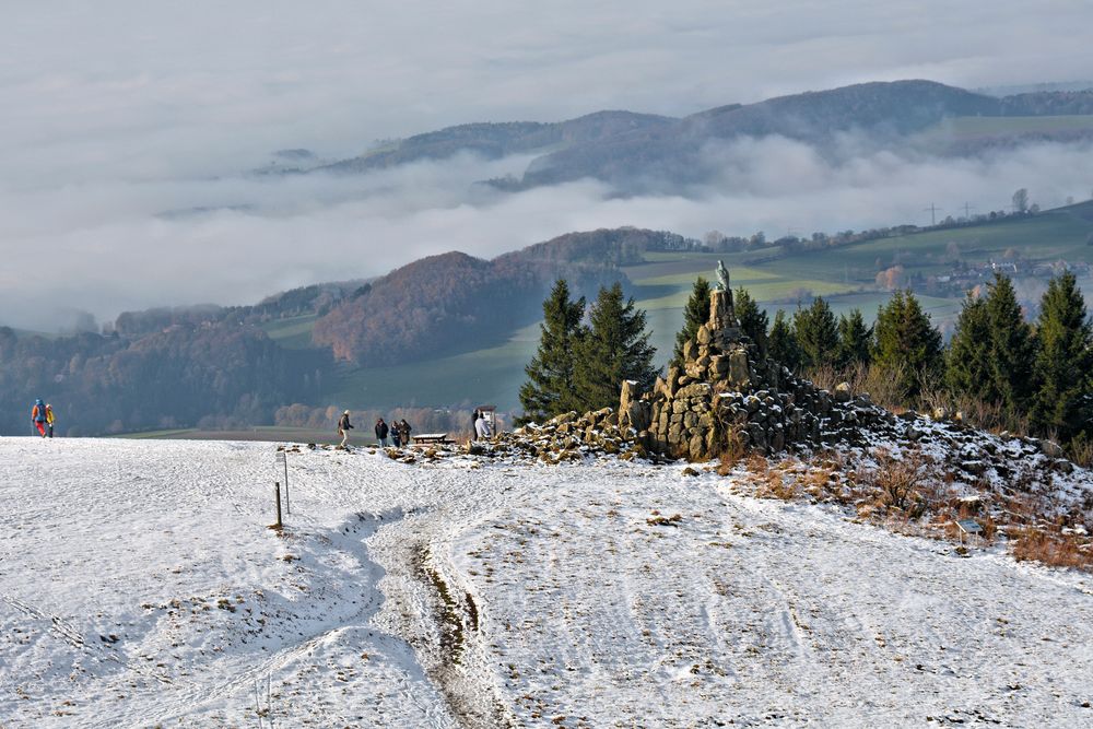 erster Schnee in der Rhön