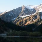 Erster Schnee über dem Vilsalpsee