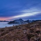 Erster Schnee über den Wolken