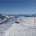 Erster schöner Wintertag in den Bergen