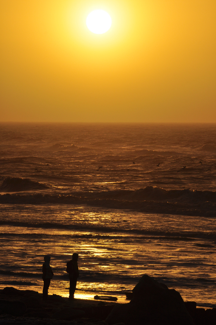 Erster Sonnenuntergang 2011 auf Sylt