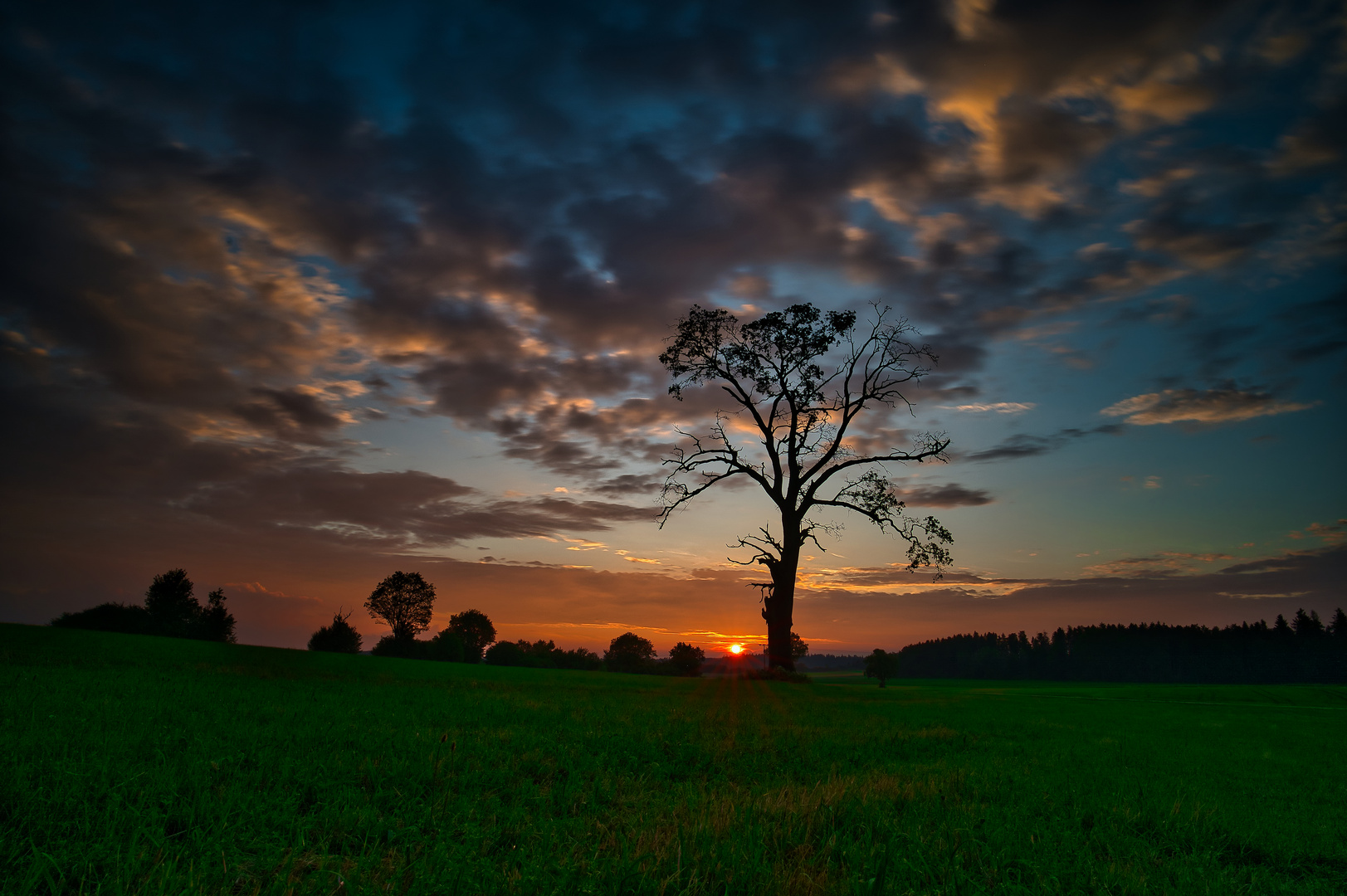 Erster Sonnenuntergang 