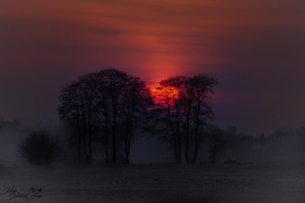 Erster Sonnenuntergang