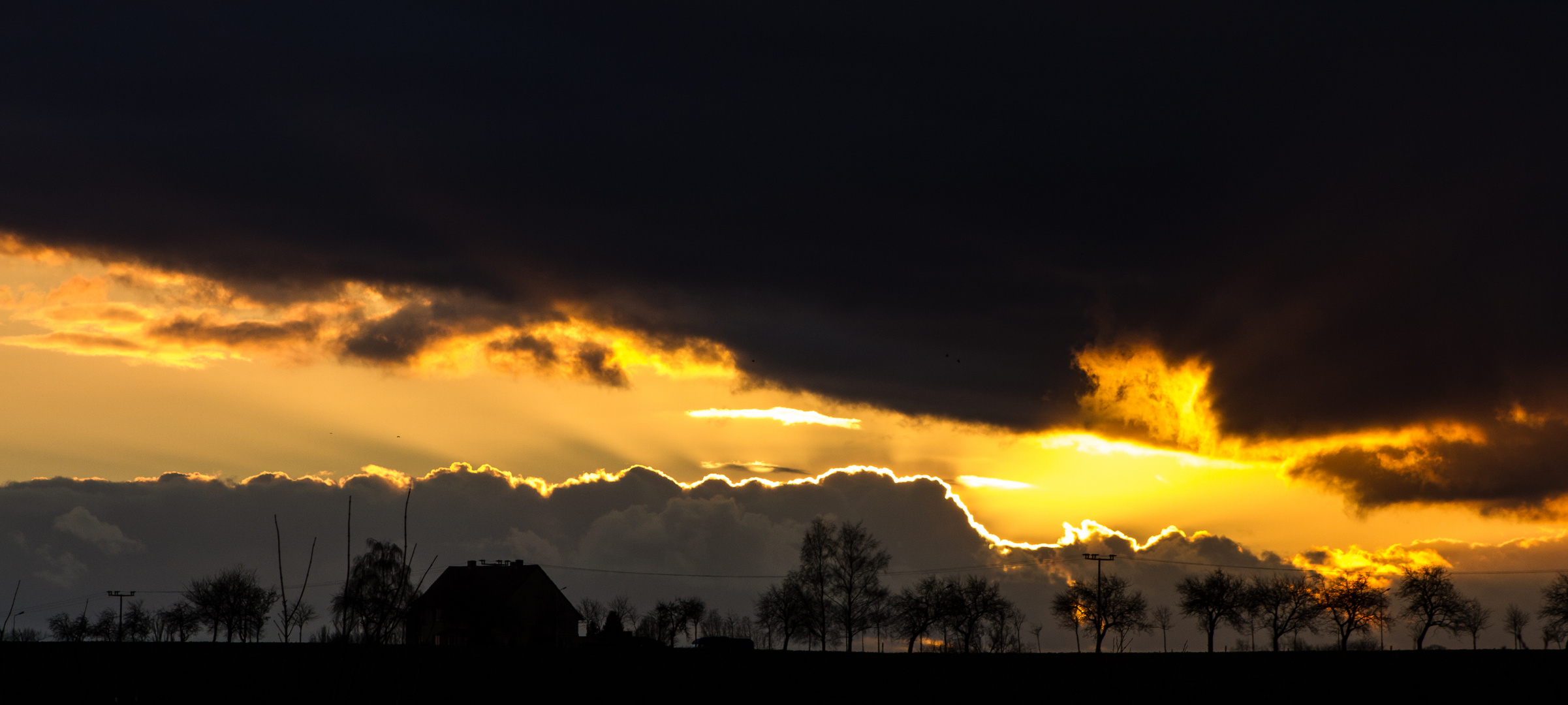 Erster Sonnenuntergang des Jahres