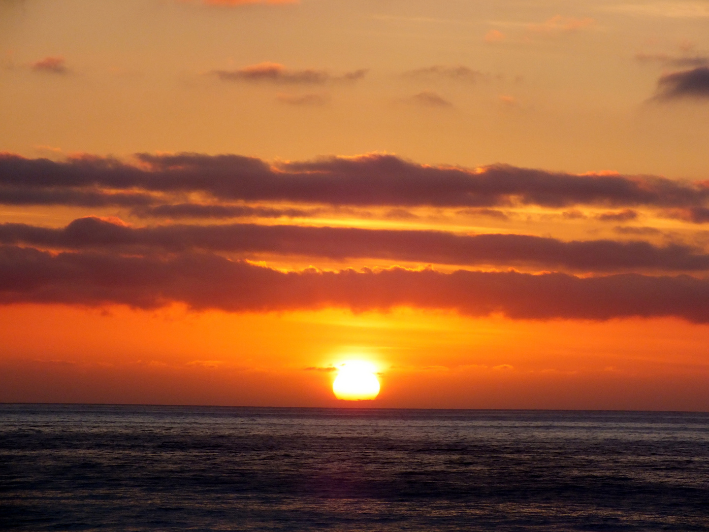 erster Sonnenuntergang in Norwegen