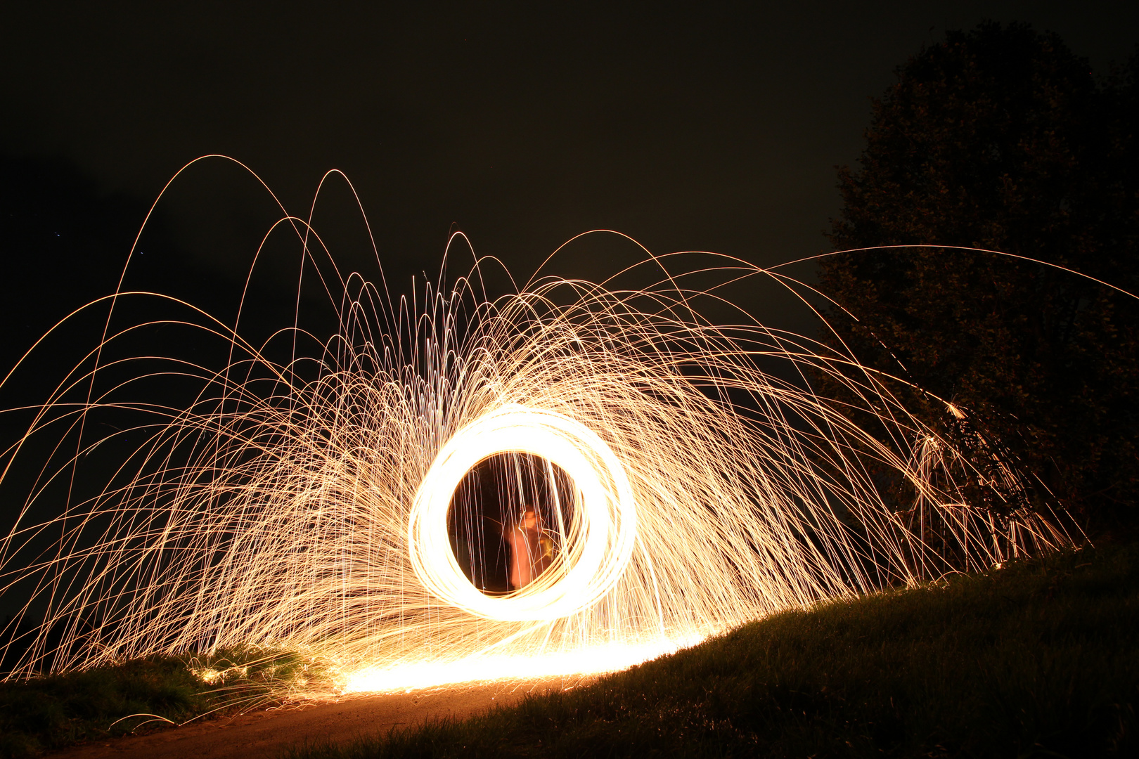 Erster Versuch in Steelwool Fotografie