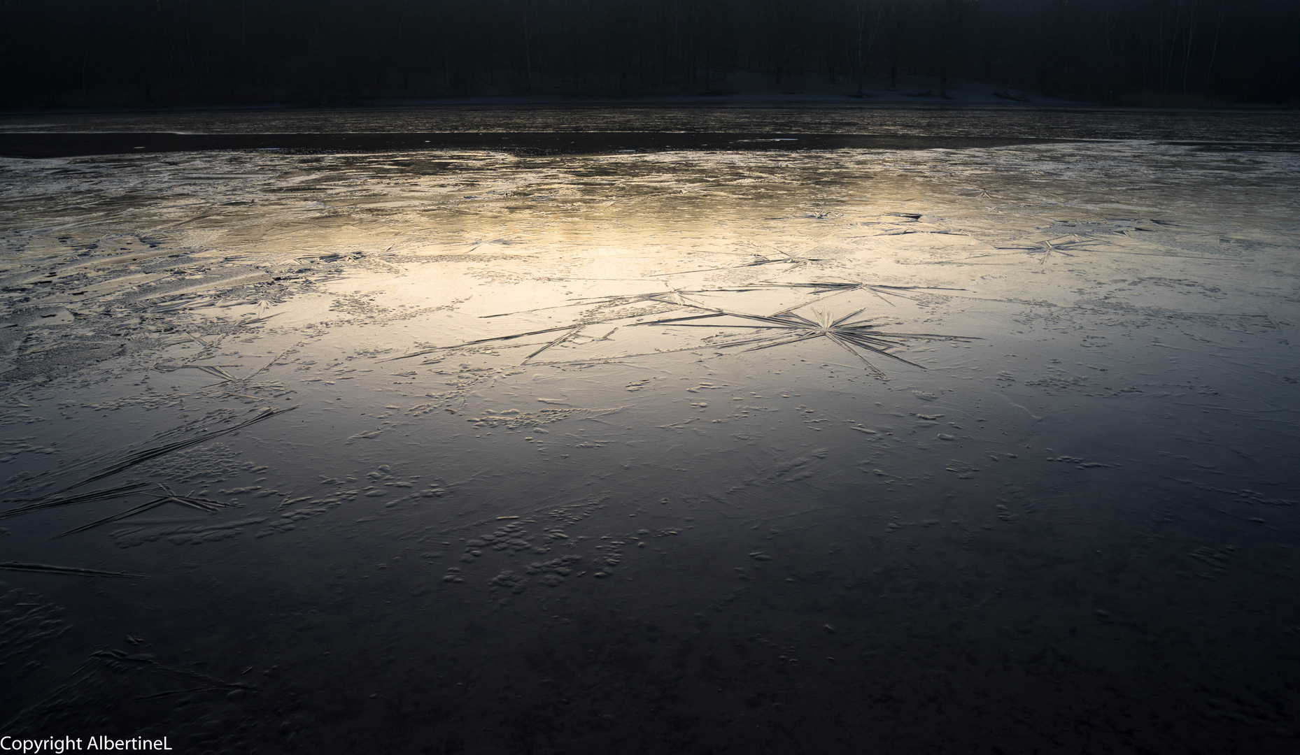 erstes Licht am Wintermorgen