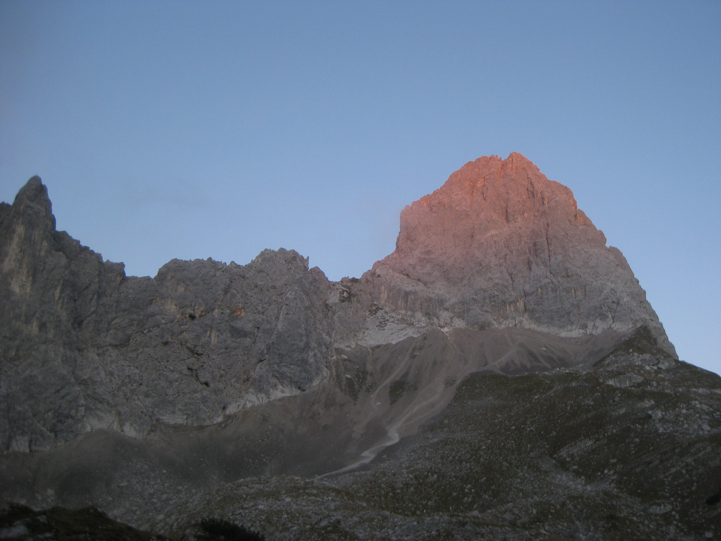 Erstes Licht auf der Lamsenspitze