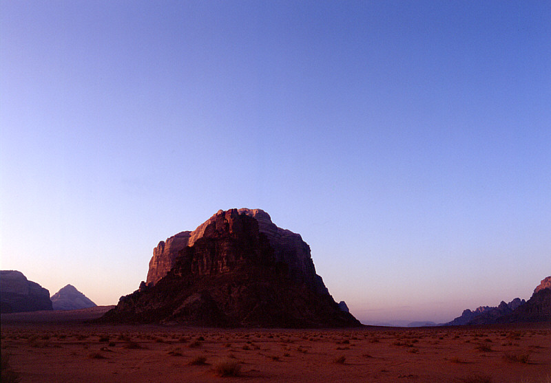 erstes Licht im Wadi Rum