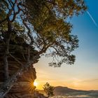 Erstes Sonnenlicht am Sprinzelfelsen