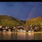 Erstes Sonnenlicht nach Regen