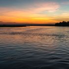 Erstes Tageslicht über dem Chobe River