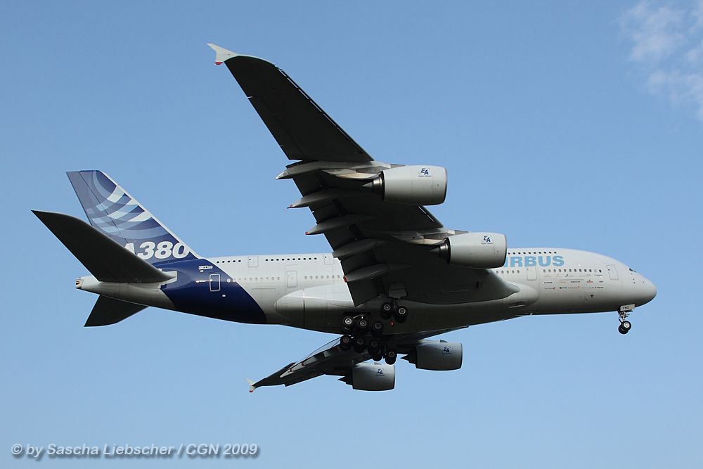 Erstlandung A380 in CGN