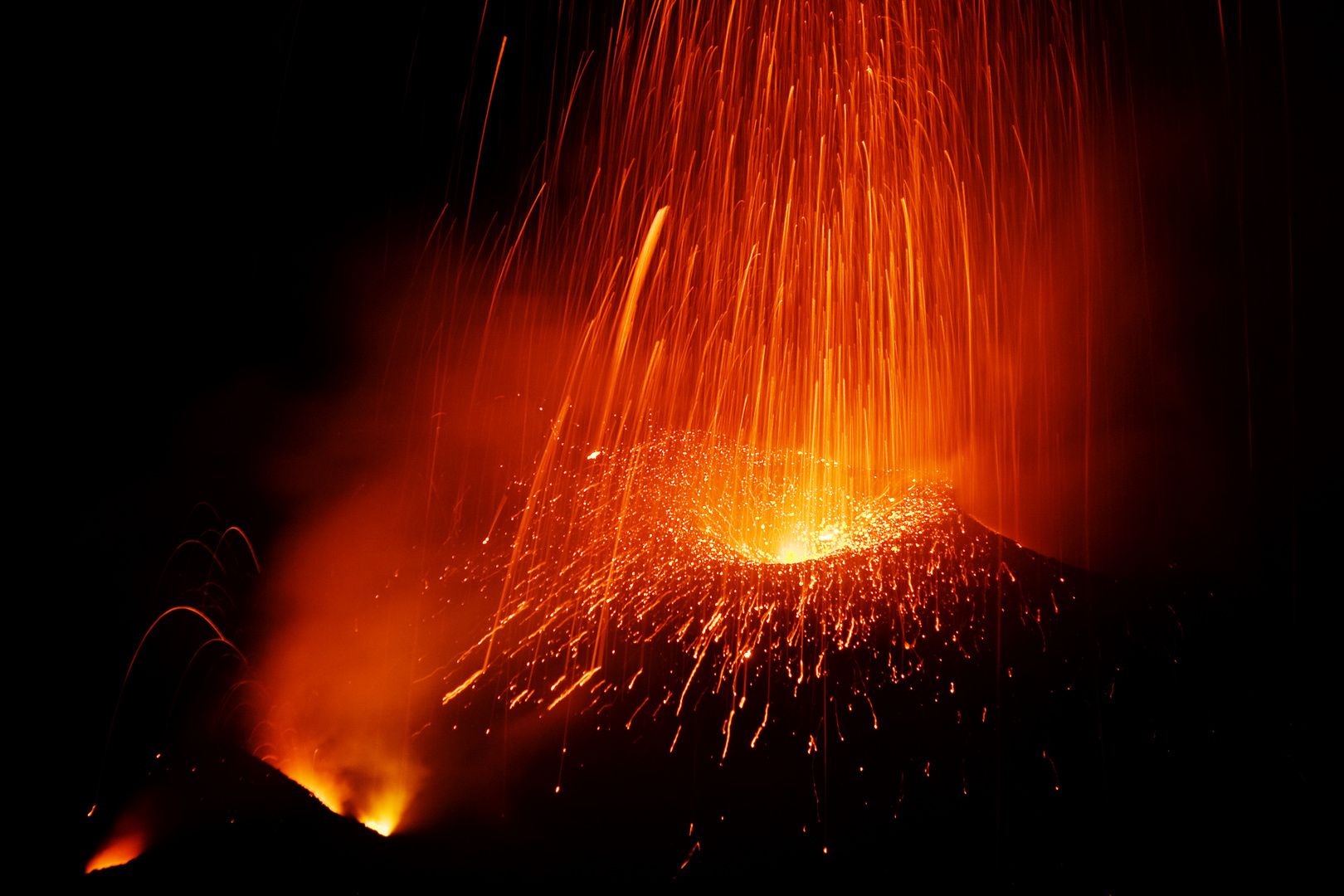 Eruption am STROMBOLI