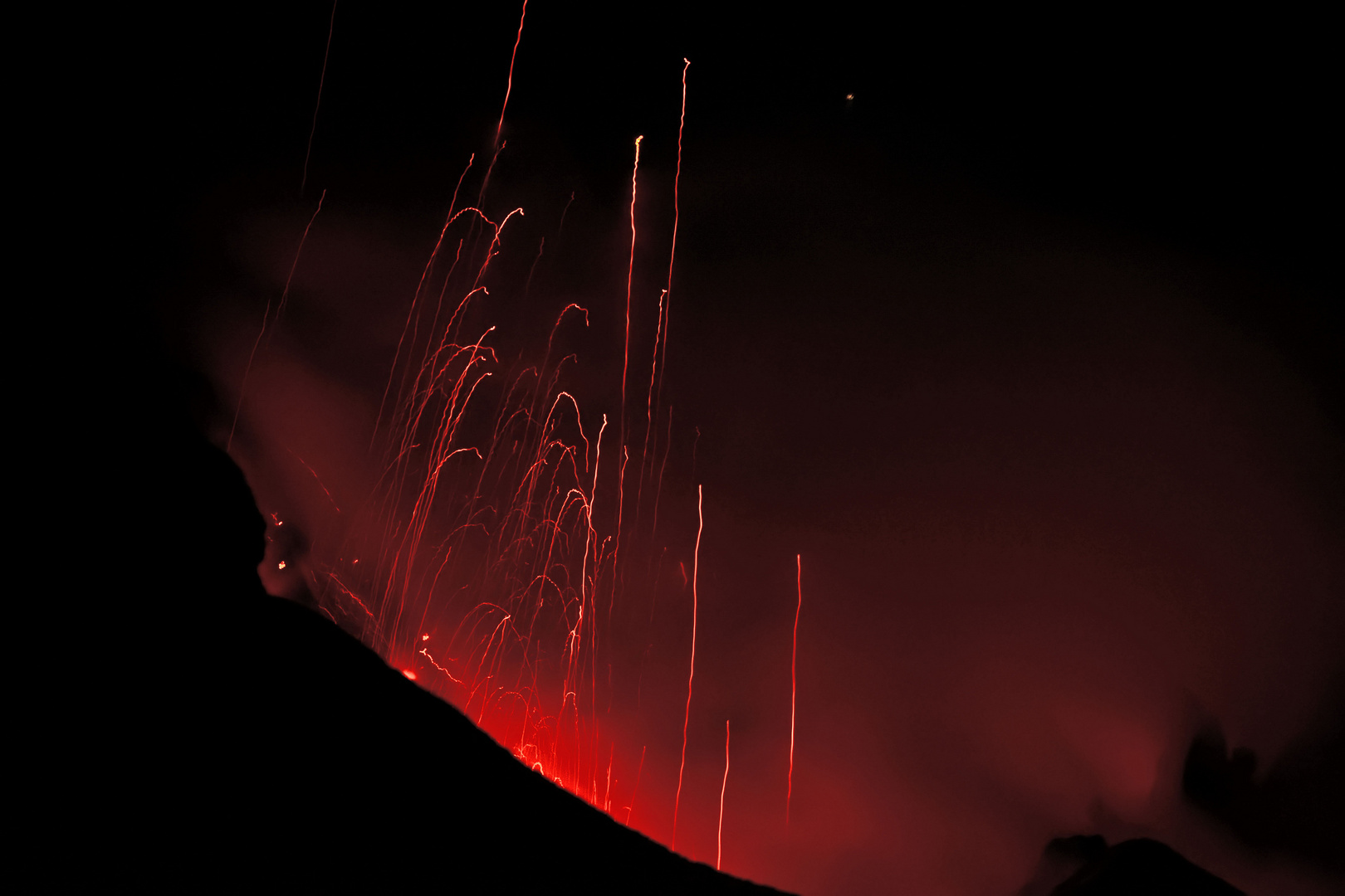 Eruption des Stromboli