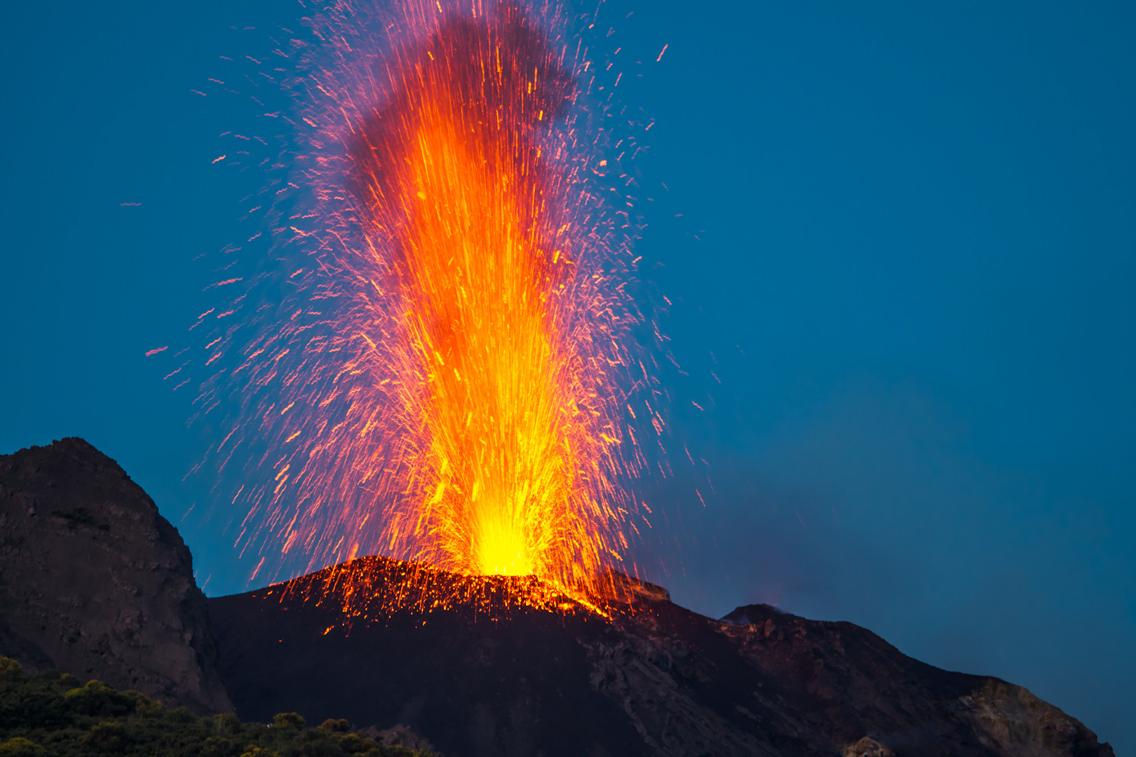 Eruption ma Stromboli