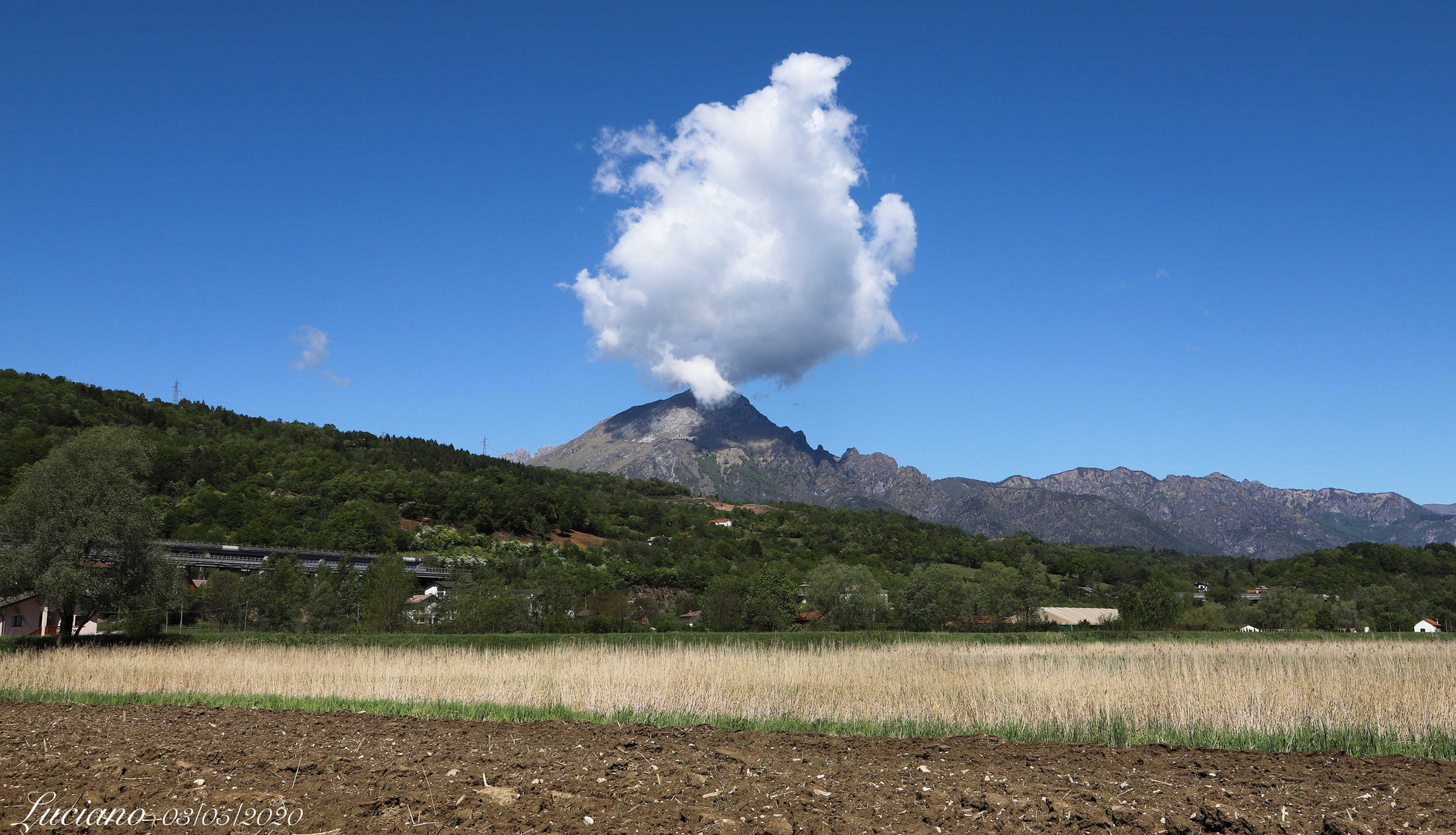 eruzione monte Serva