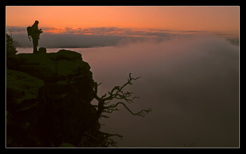 Erwartung auf dem Lilienstein