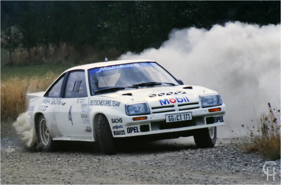 Erwin Weber - Opel Manta 400 - ADAC Deutschland Rallye 1983