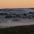 Erzgebirge im Nebel