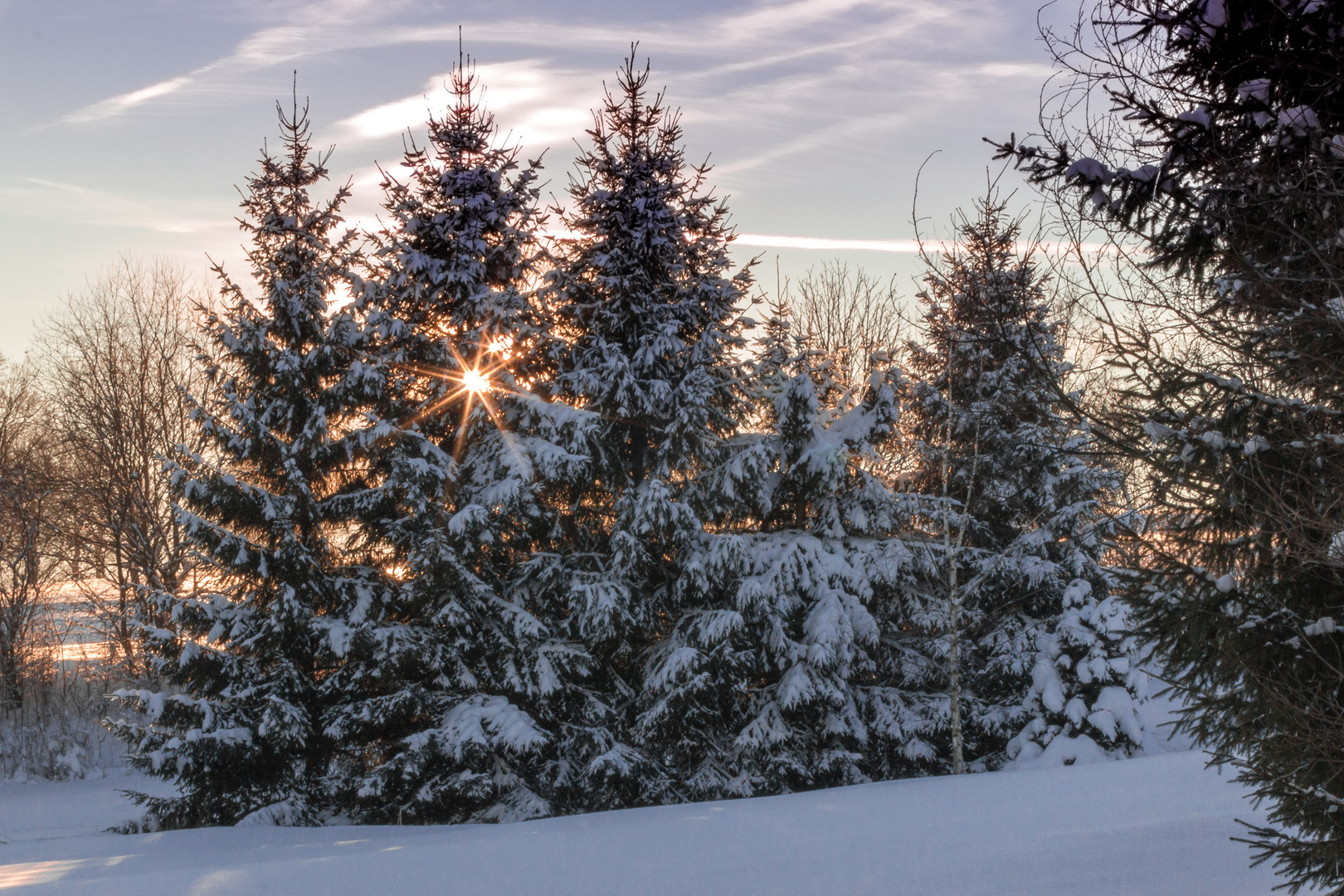 Erzgebirge im Winter