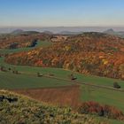 Erzgebirge und die nördlichen Teile des böhmischen Beckens vom 476m hohen Cicov...