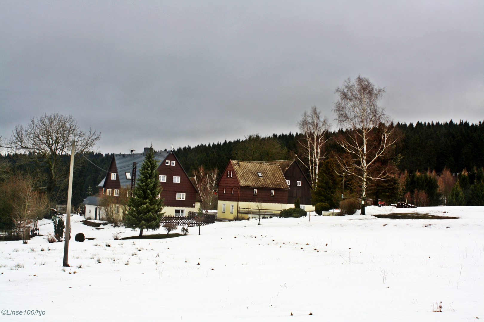 erzgebirgische Schneelandschaft -2-
