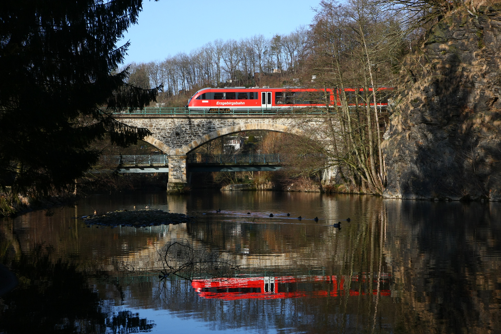 Erzgebirgsbahn - vor Zschopau