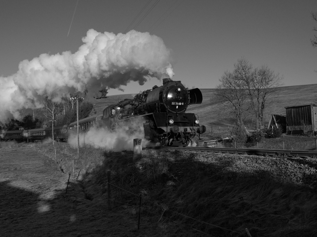 "Erzgebirgsrundfahrt" mit dem "Classic-Courier" Wagenzug Februar 2007