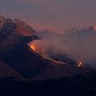 Es brennt am Berg