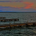 Es fa de nit a l'albufera.