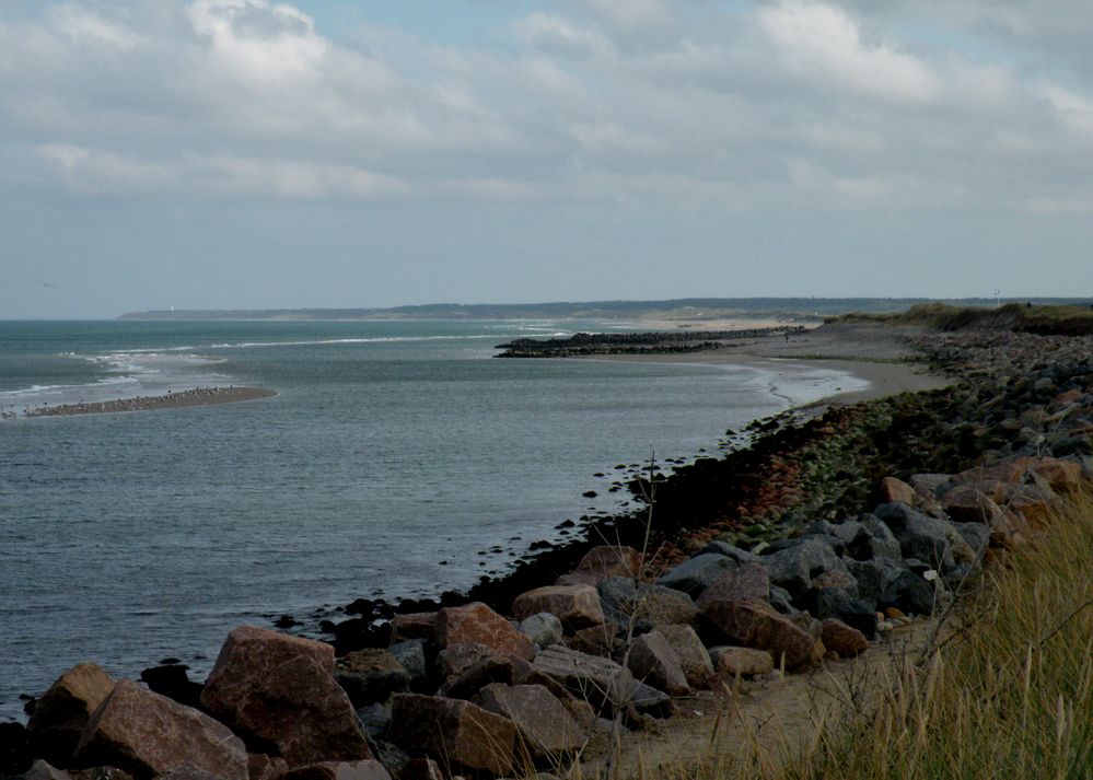 Es geht aber auch ruhig zu dort an der Küste in Harrerenden / Lønstrup.