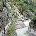 Es geht so langsam nach oben in der Almbachklamm im Berchtesgadener Land