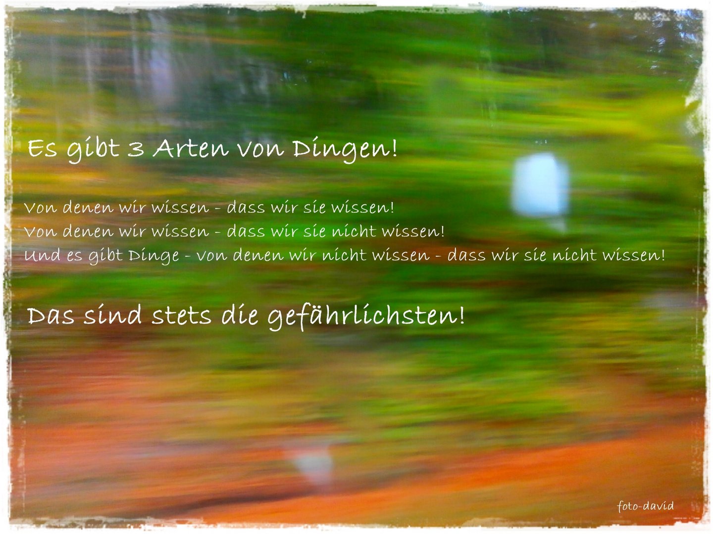 Es gibt 3 Arten von Dingen! Foto & Bild emotionen, ungewissheit