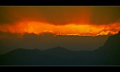 Es gibt auch "kitschige" Sonnenuntergänge auf Teneriffa, - aber schön sind sie doch! (1)
