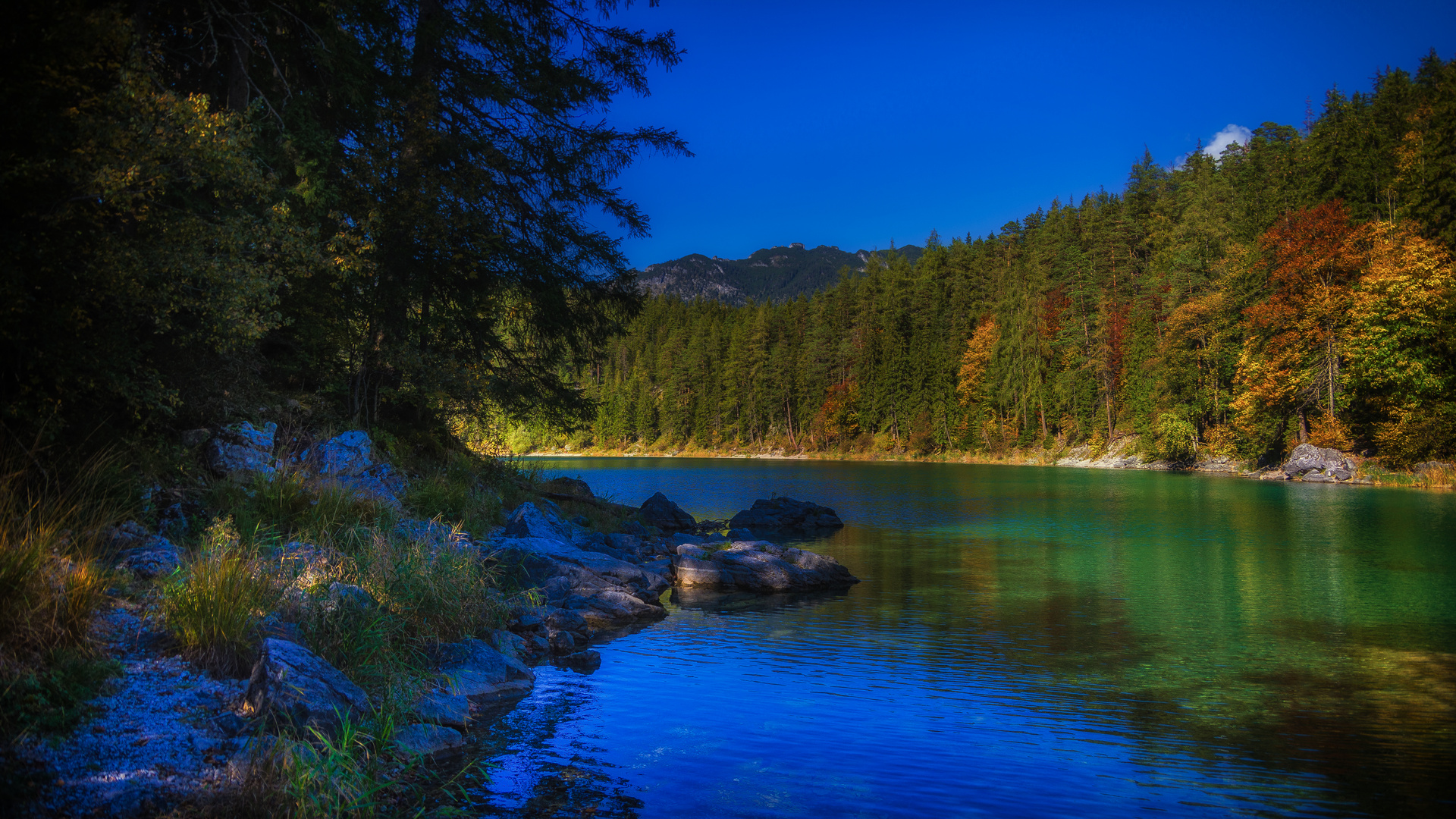 ...es gibt auch Sonnenschein am Eibsee...