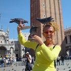 es gibt nicht nur graue Tauben in Venedig