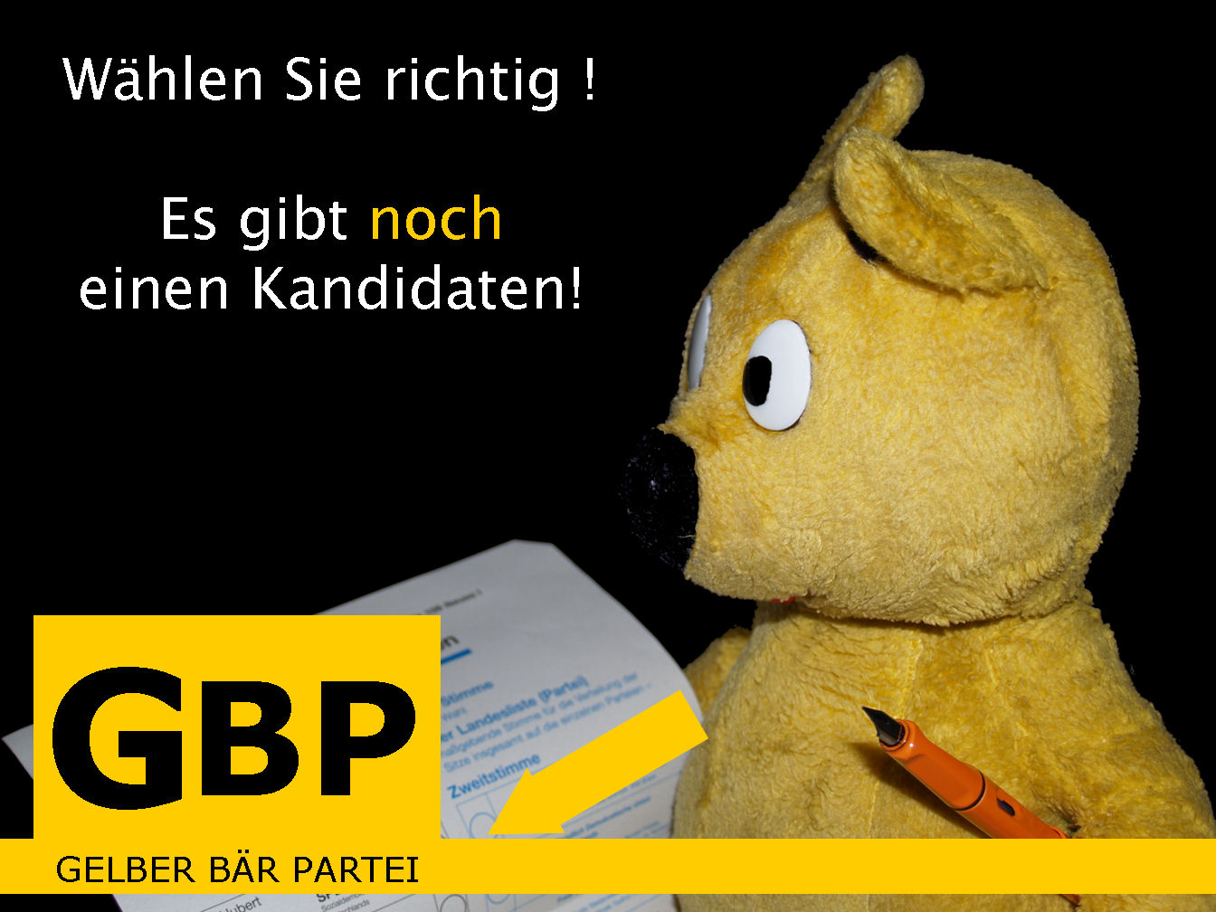 Es gibt noch einen Kandinaten ! Der gelbe Bär