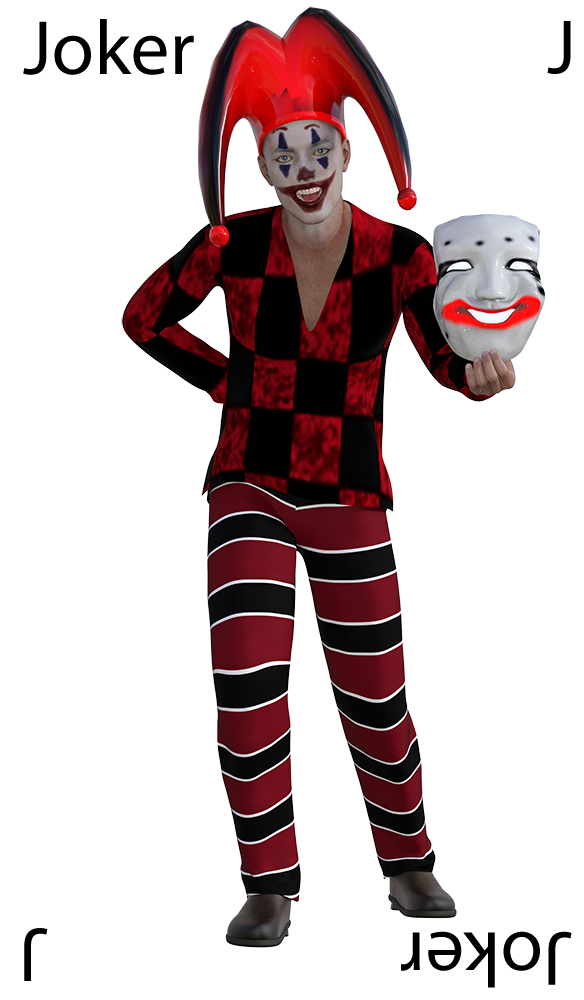 Es ist Fasching und ich habe noch einen Joker (Rendering)